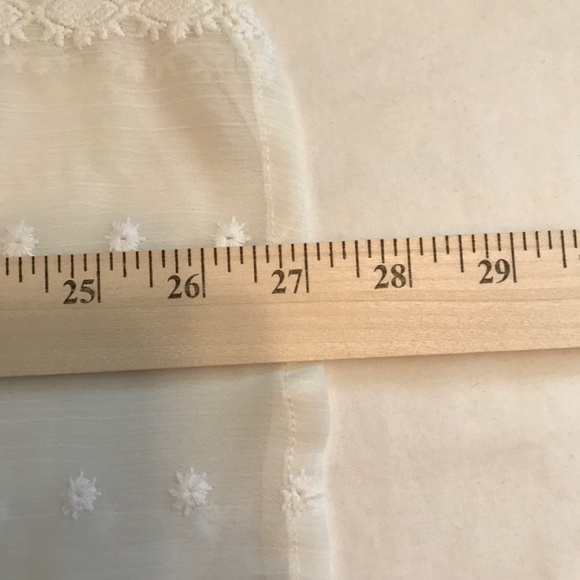 TORRID White Embroidered Blouse Sheer 3/4 Sleeves Women’s Plus Size 1X - Picture 11 of 16